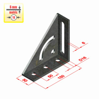 Rohový úhelník 150×150 – příslušenství pro 3D svařovací stoly S16